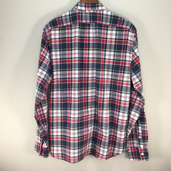 J. Crew Men’s Large Slim long sleeve Plaid Shirt - Picture 3 of 6